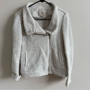 Loft Assymetrical Zip Sweater Jacket